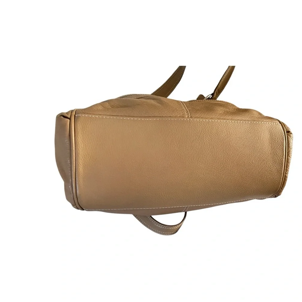 St.Johns Genuine Leather Satchel Double Handle Handbag.